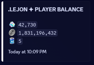 Game command: balance