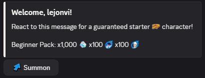Game command: start